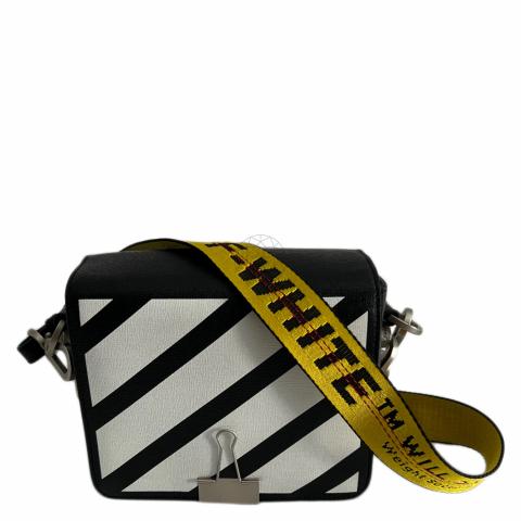 Off white binder clip best sale bag yellow